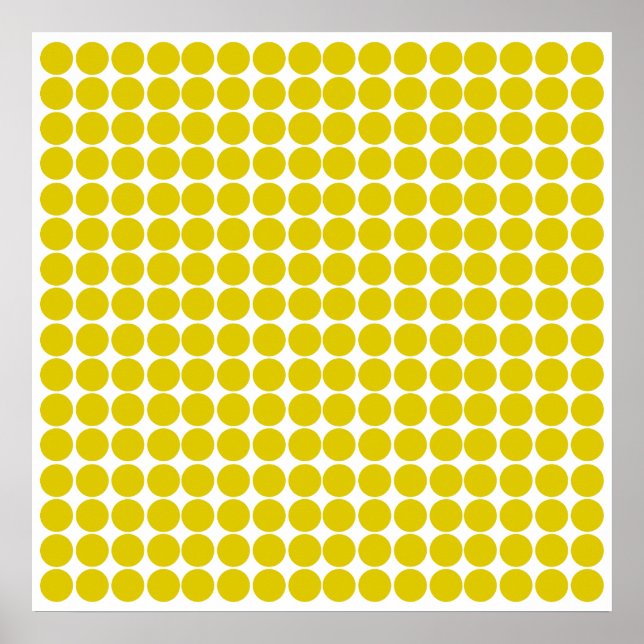 Golden Poppy Safari Dot Poster (Front)