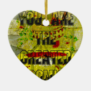 Golden Promise: The Golden Script of Destiny Ceramic Ornament