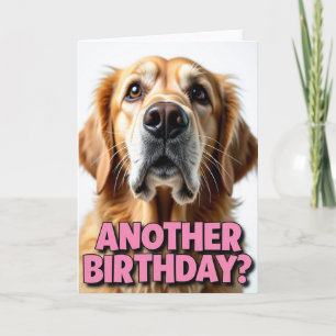 Golden Puppy Birthday Card