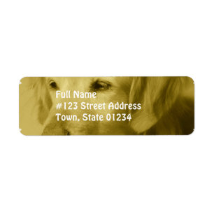 Golden Puppy  Mailing Labels