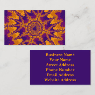 Golden Purple Core Business Card