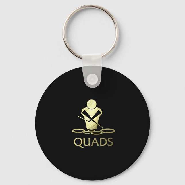 Golden Quads Keychain (Front)