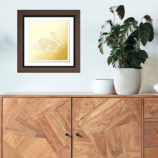 Golden Rabbit Foil Prints (Creator Uploaded)