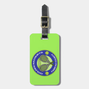 Golden Racquets Key Chain Luggage Tag