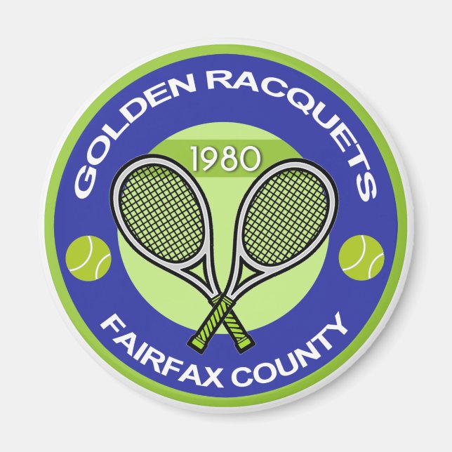 Golden Racquets Magnet (Front)