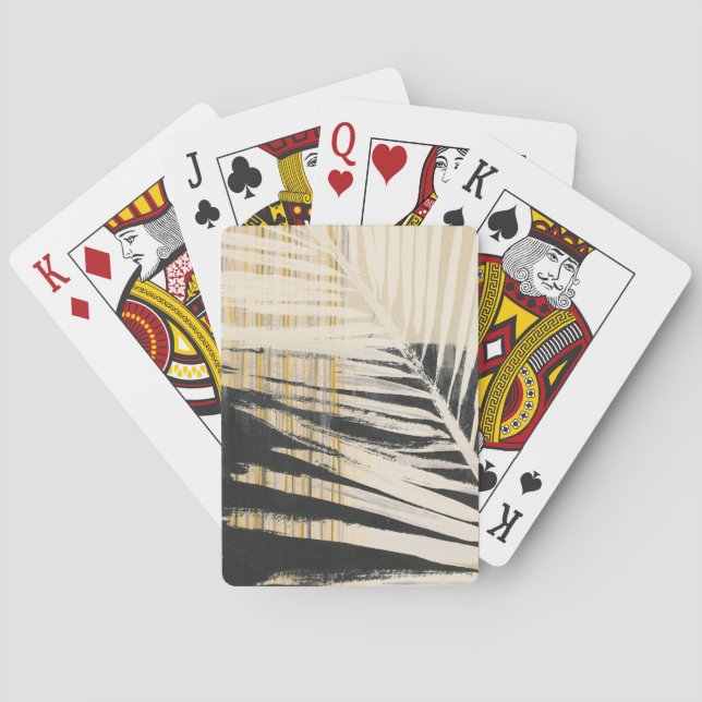 Golden Raffia - Palm Fronds Playing Cards (Back)