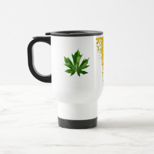 Golden Rain Cascade of Sunlight When Gold Falls Pe Travel Mug