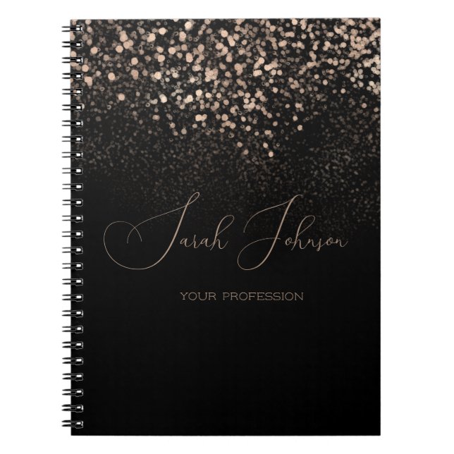 Golden Rain Personalized Professional Notebook (Front)