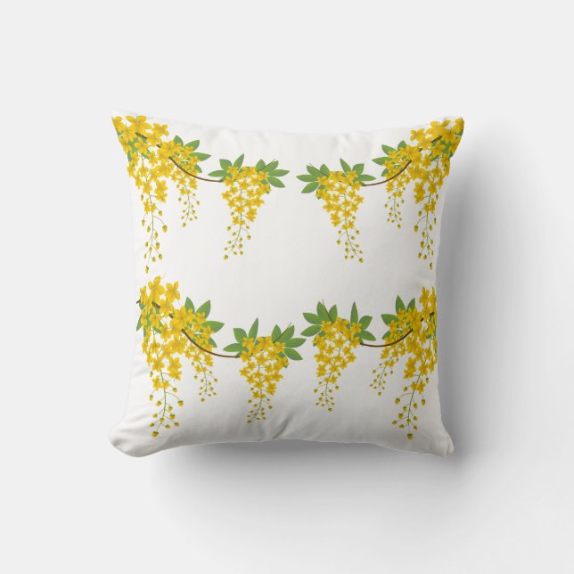 Golden Rain Shower Pillow (Front)