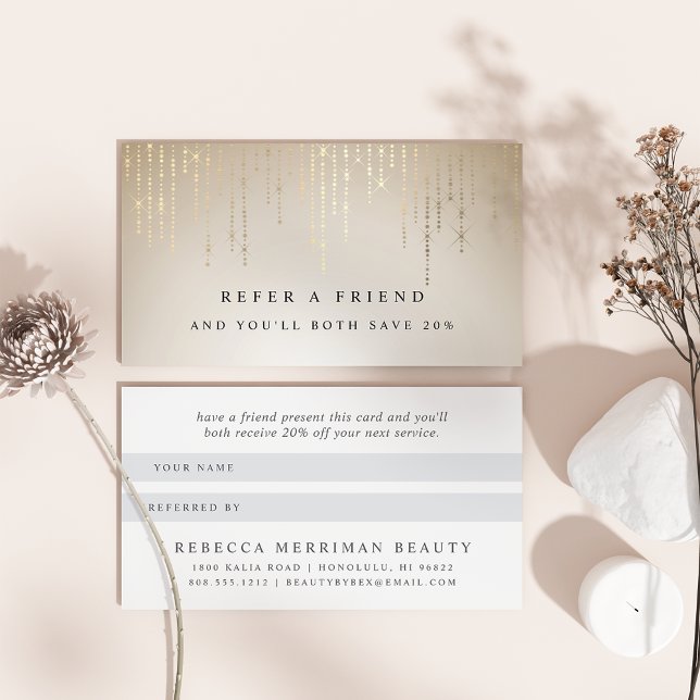 Golden Rain String Lights Referral Card (Creator Uploaded)
