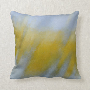 Golden Rain Throw Pillow