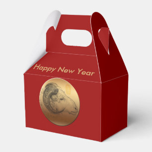 Golden Ram Chinese Lunar New Year Zodiac F Box