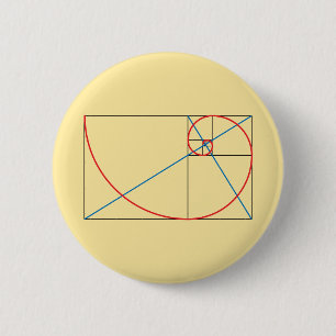 Golden Ratio 2 Inch Round Button