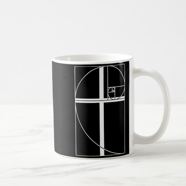 Golden Ratio Cross Christian Fibonacci Sequence Ma Coffee Mug (Right)