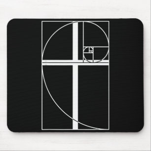 Golden Ratio Cross Christian Fibonacci Sequence Ma Mouse Pad