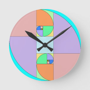 Golden Ratio Egg Round Clock
