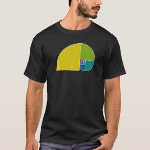 Golden Ratio Elephant  Fibonacci Spiral 3  Fan Fun T-Shirt