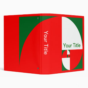 Golden Ratio, Fibonacci Spiral Binder