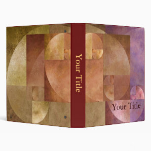 Golden Ratio, Fibonacci Spiral Binder