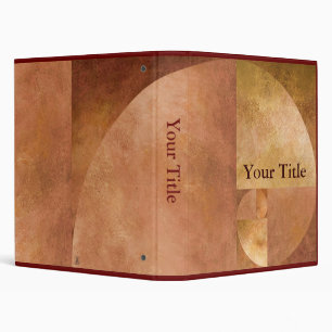 Golden Ratio, Fibonacci Spiral Binder