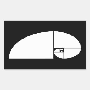 Golden Ratio, Fibonacci Spiral Sticker