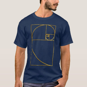 Golden Ratio Sacred Fibonacci Spiral T-Shirt