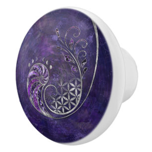 Golden Ratio - Sacred Geometry Ornament Ceramic Knob