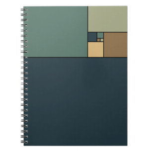 Golden Ratio Squares (Neutrals) Notebook