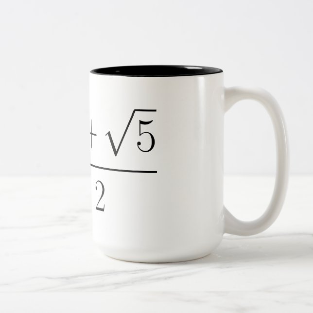 Golden ratio Two-Tone coffee mug (Right)