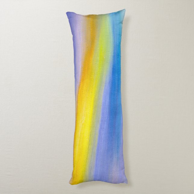 Golden Ray Abstract Body Pillow (Back (Vertical))