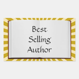 Golden Rays Best Selling Author Book  Classic Roun Sticker