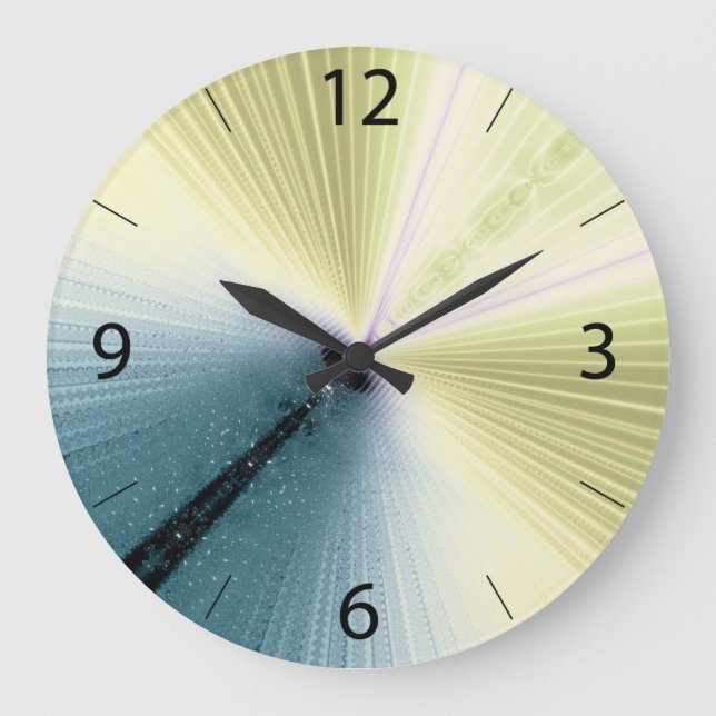Golden Rays Large Clock (Front)