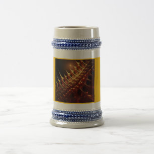 Golden Razor Sharp Fractal Beer Stein