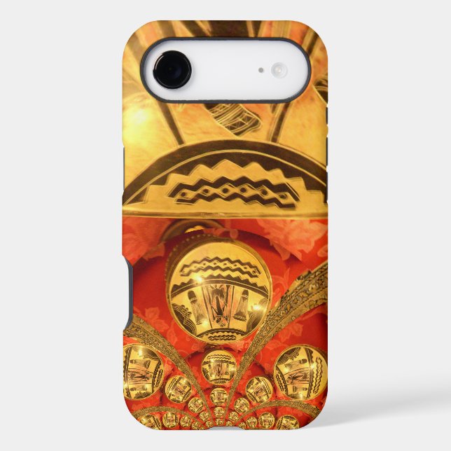 Golden red African traditional art (Back)