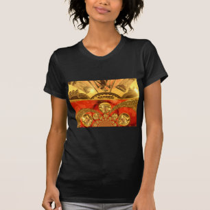 Golden red African traditional art T-Shirt