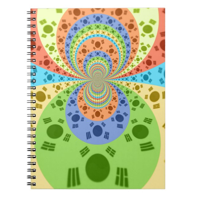 Golden Red African Traditional Colors Notebook (Front)