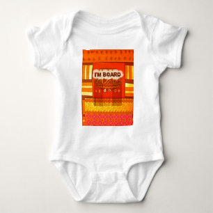 Golden Red African Traditional Colours Funny Am bo Baby Bodysuit