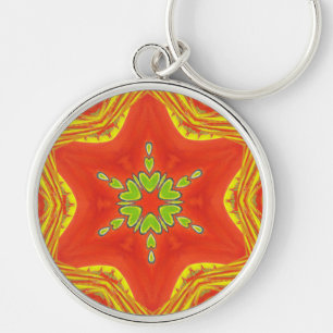 Golden red African Traditional colours Keychain