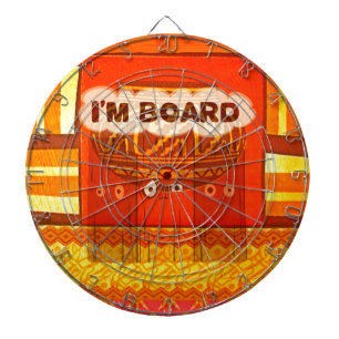 Golden Red African Traditional Colours Print Dartboard