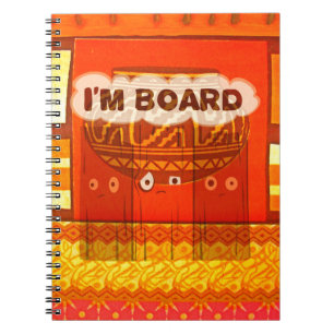 Golden Red African Traditional Colours Print Notebook