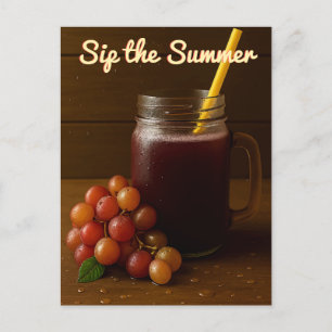 Golden Red Grapes – Sip the Summer Postcard