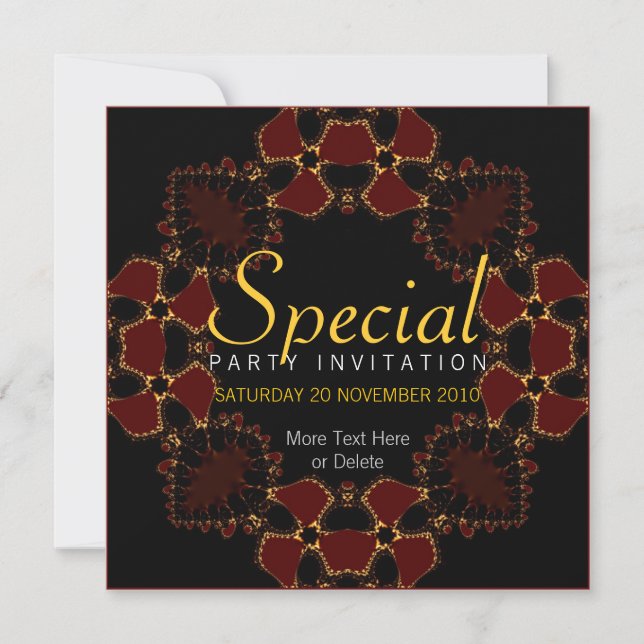 Golden Redz Special Occassion Invitation (Front)