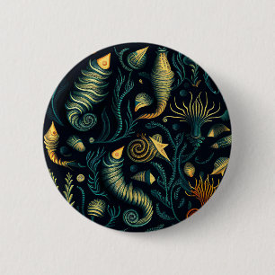 Golden Reefs 2 Inch Round Button