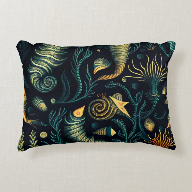 Golden Reefs Accent Pillow (Front)
