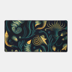 Golden Reefs Desk Mat