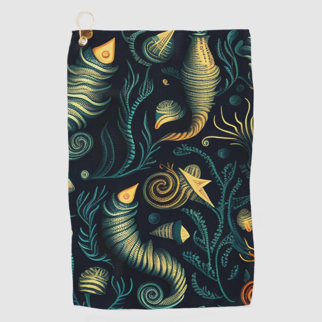 Golden Reefs Golf Towel (Front)