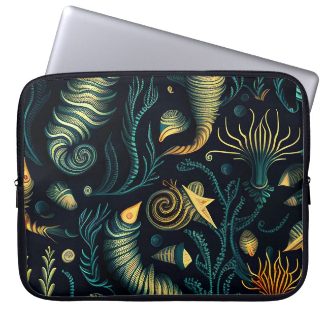Golden Reefs Laptop Sleeve (Front)