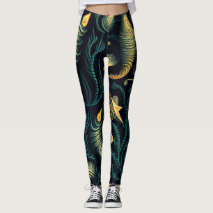 Golden Reefs Leggings