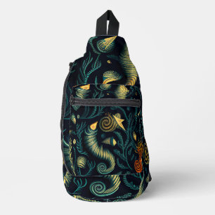 Golden Reefs Sling Bag