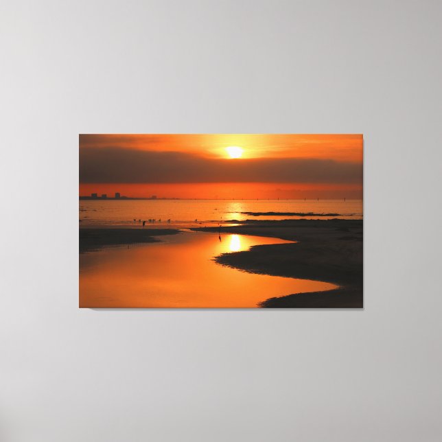 Golden Reflections Canvas Print (Front)
